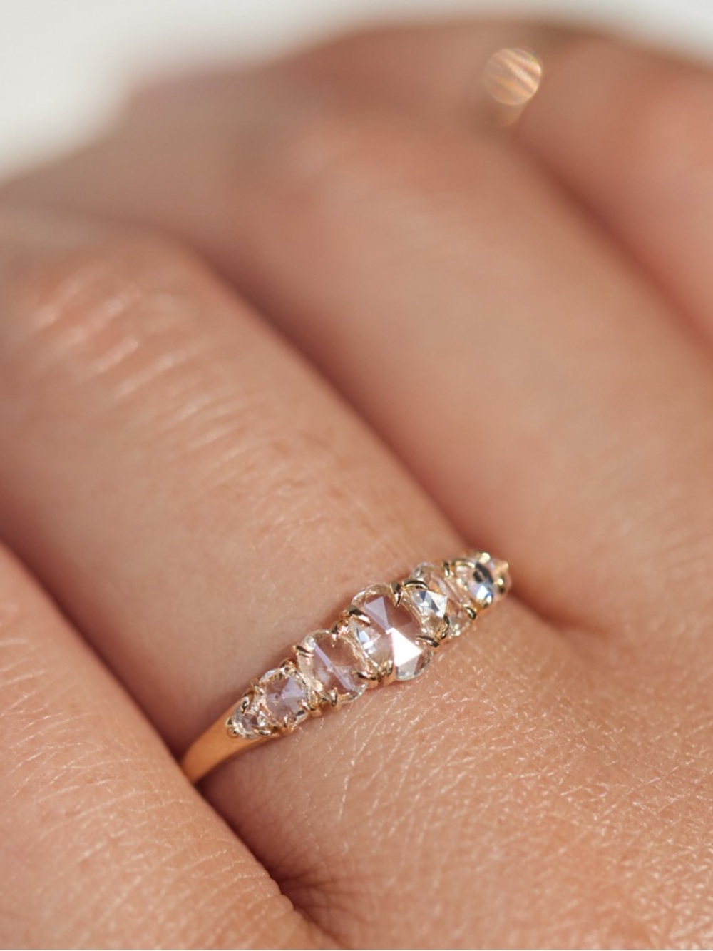 Catbird Swan Lake Ring size 7 — 14K solid gold Catbird Victorian Diamond band